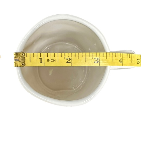 Rae Dunn BAE Mug Coffee Tea White Black Large Long Letters NWT 2018 OG Dimples - Picture 11 of 12